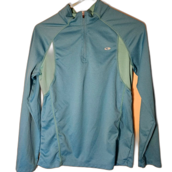 C9 by Champion XL Juniors Blue with Turquoise Track Top Sweatshirt - Picture 1 of 7